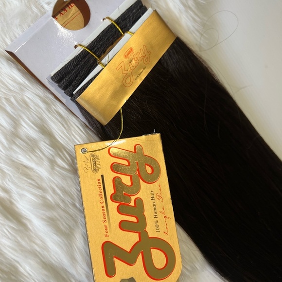 Ultra Silky #2 Dark Brown 100% Human hair Extensions in Straight hair 18in - Picture 4 of 5